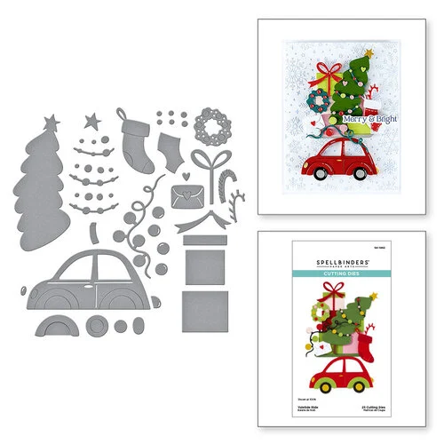 Spellbinders - Wonderland Collection - Etched Dies - Yuletide Ride 1 Spellbinders - Wonderland Collection - Etched Dies - Yuletide Ride