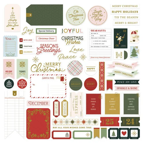 Spellbinders - Merry Moments Collection - Die Cuts - Sentiments 1 Spellbinders - Merry Moments Collection - Die Cuts - Sentiments