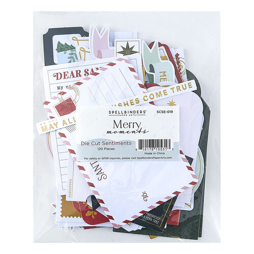 Spellbinders - Merry Moments Collection - Die Cuts - Sentiments 2 Spellbinders - Merry Moments Collection - Die Cuts - Sentiments
