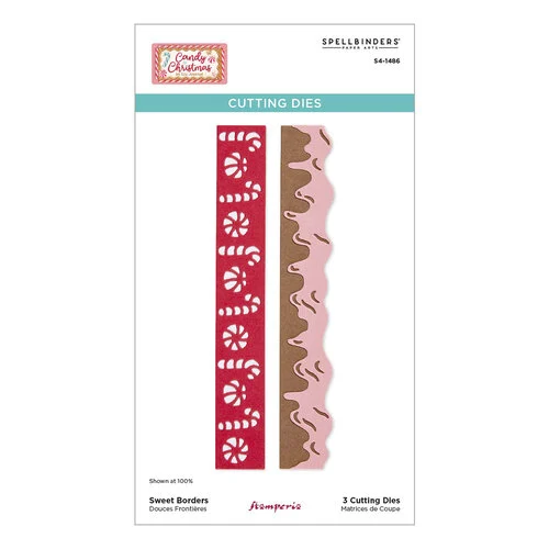 Spellbinders - Candy Christmas Collection - Etched Dies - Sweet Borders 2 Spellbinders - Candy Christmas Collection - Etched Dies - Sweet Borders