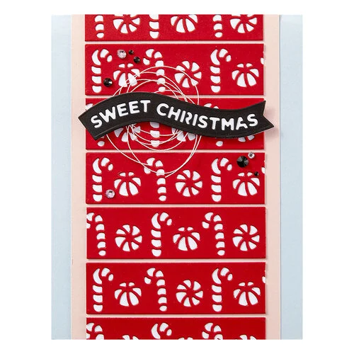Spellbinders - Candy Christmas Collection - Etched Dies - Sweet Borders 5 Spellbinders - Candy Christmas Collection - Etched Dies - Sweet Borders
