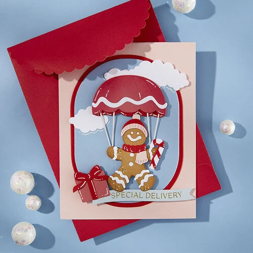 Spellbinders - Candy Christmas Collection - Etched Dies - Gingerbread Delivery 6 Spellbinders - Candy Christmas Collection - Etched Dies - Gingerbread Delivery