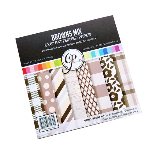 Catherine Pooler Designs - Neutral Collection - 6 x 6 Patterned Paper Pack - Browns Mix 1 Catherine Pooler Designs - Neutral Collection - 6 x 6 Patterned Paper Pack - Browns Mix