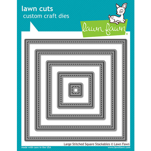 Lawn Fawn - Lawn Cuts - Dies - Large Stitched Square Stackables 1 Lawn Fawn - Lawn Cuts - Dies - Large Stitched Square Stackables