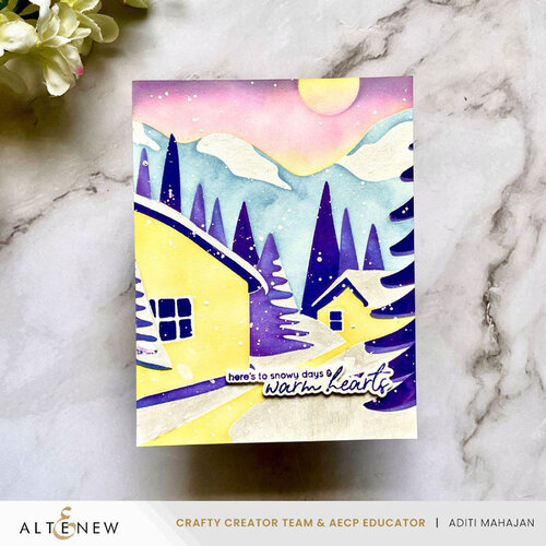 Altenew - Stencils - Abstract Village