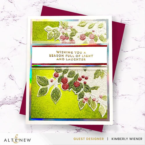 Altenew - 3D Embossing Folder - Lush Berry Branch 5 Altenew - 3D Embossing Folder - Lush Berry Branch