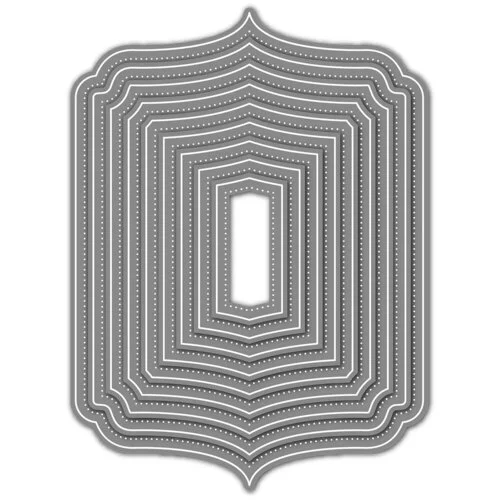 LDRS Creative - Cozy Corners Collection - Dies - Elegant Pinpoint Frame