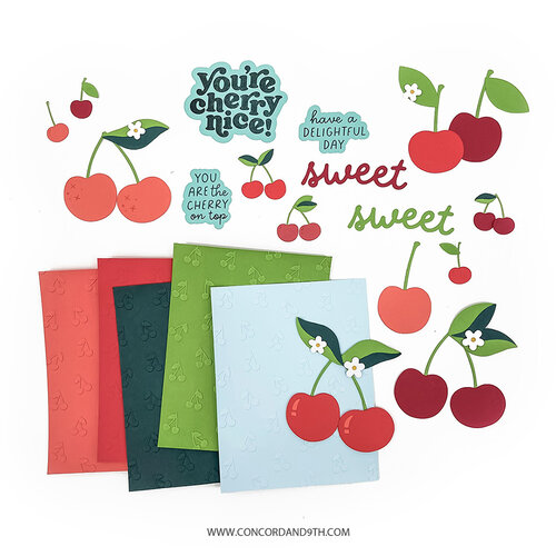Concord and 9th - Embossing Folder - Cherry Nice 2 Concord and 9th - Embossing Folder - Cherry Nice