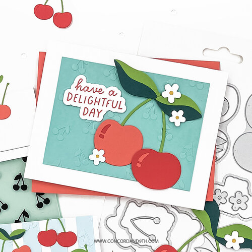 Concord and 9th - Embossing Folder - Cherry Nice 3 Concord and 9th - Embossing Folder - Cherry Nice