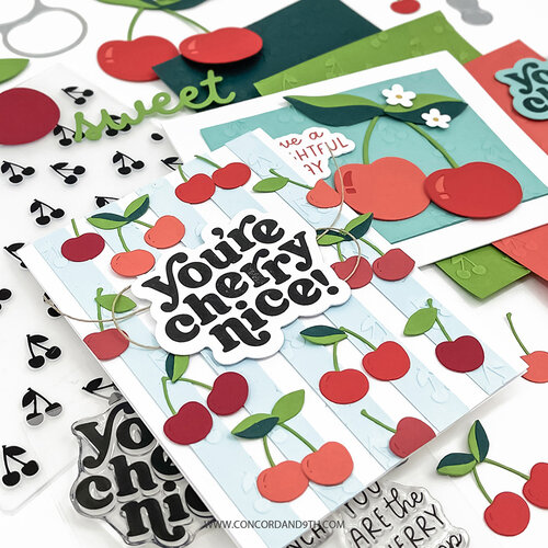 Concord and 9th - Embossing Folder - Cherry Nice 4 Concord and 9th - Embossing Folder - Cherry Nice