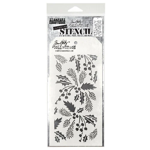 Stampers Anonymous - Tim Holtz - Christmas - Layering Stencil - Festive