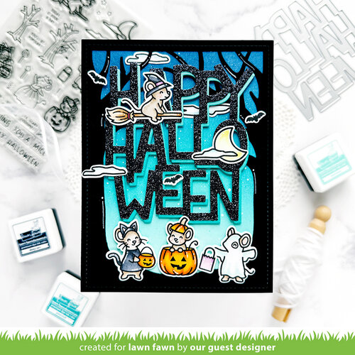 Lawn Fawn - Stencils - Halloween Mice 4 Lawn Fawn - Stencils - Halloween Mice