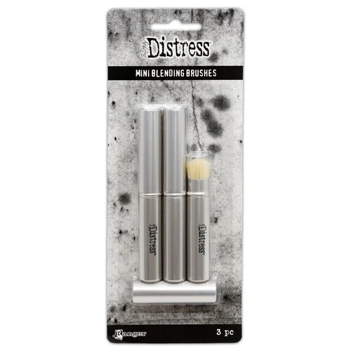 Ranger Ink - Tim Holtz - Distress Mini Blending Brushes - 3 Pack 1 Ranger Ink - Tim Holtz - Distress Mini Blending Brushes - 3 Pack