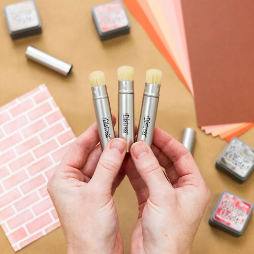 Ranger Ink - Tim Holtz - Distress Mini Blending Brushes - 3 Pack 2 Ranger Ink - Tim Holtz - Distress Mini Blending Brushes - 3 Pack