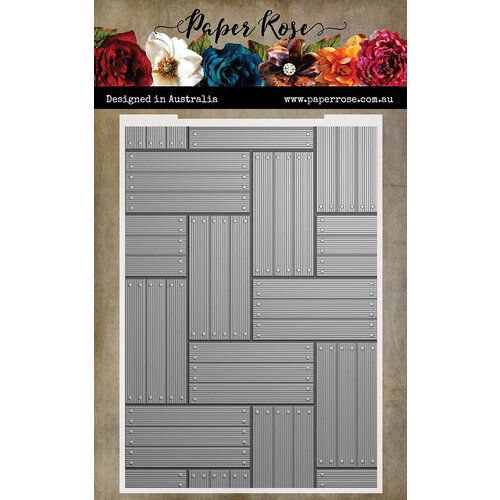 Paper Rose - 3D Embossing Folder - Wood Panels 1 Paper Rose - 3D Embossing Folder - Wood Panels
