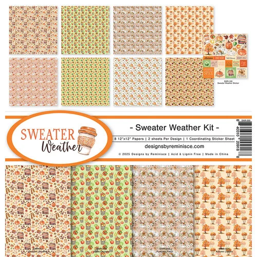 Reminisce - Sweater Weather Collection - 12 x 12 Collection Kit 1 Reminisce - Sweater Weather Collection - 12 x 12 Collection Kit