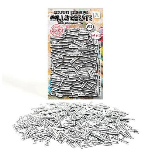 AALL and Create - Ephemera - Die-Cuts - Serene Sayings