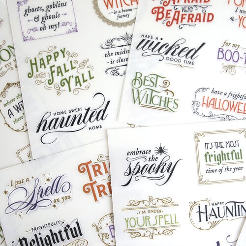 Anna Griffin - Rub-On Transfers - Spellbound Sentiment