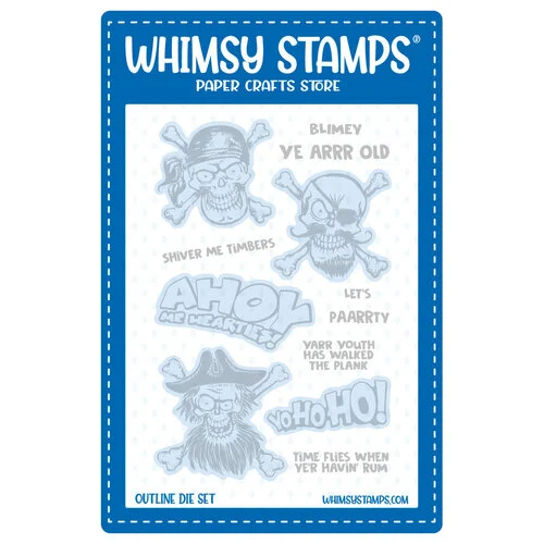 Whimsy Stamps - Dies - Blimey Pirates 1 Whimsy Stamps - Dies - Blimey Pirates