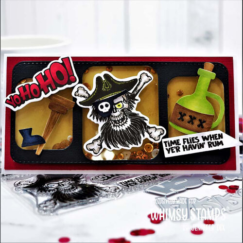 Whimsy Stamps - Dies - Blimey Pirates 4 Whimsy Stamps - Dies - Blimey Pirates