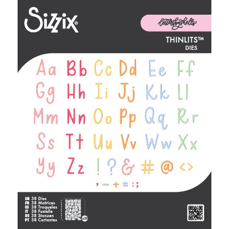 Sizzix - Letters by Shells - Thinlits Dies - Simple Letters