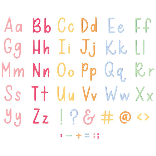 Sizzix - Letters by Shells - Thinlits Dies - Simple Letters