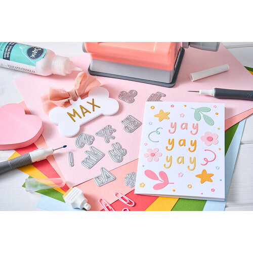 Sizzix - Letters by Shells - Thinlits Dies - Simple Letters