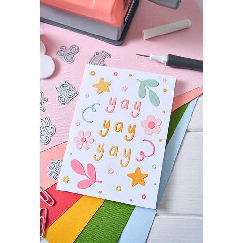 Sizzix - Letters by Shells - Thinlits Dies - Simple Letters