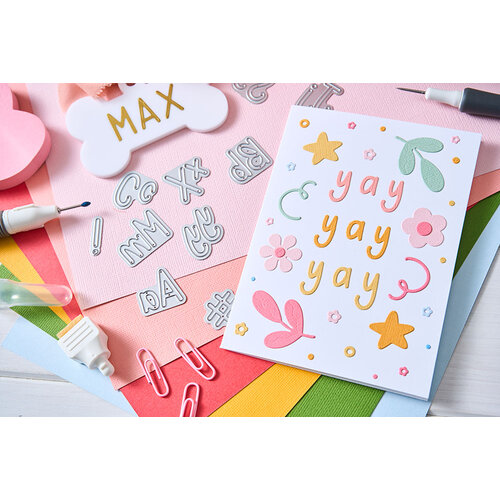 Sizzix - Letters by Shells - Thinlits Dies - Simple Letters