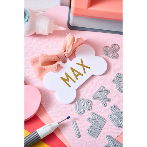 Sizzix - Letters by Shells - Thinlits Dies - Simple Letters