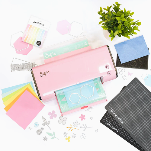 Sizzix - Big Shot Switch Plus Machine Die Cutting Bundle - Cherry Blossom - Magic Mat and Magnetic Mat