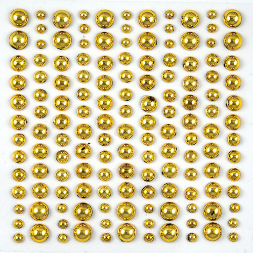 Craft Consortium - The Essential Embellishments - Adhesive Pearls - Gold