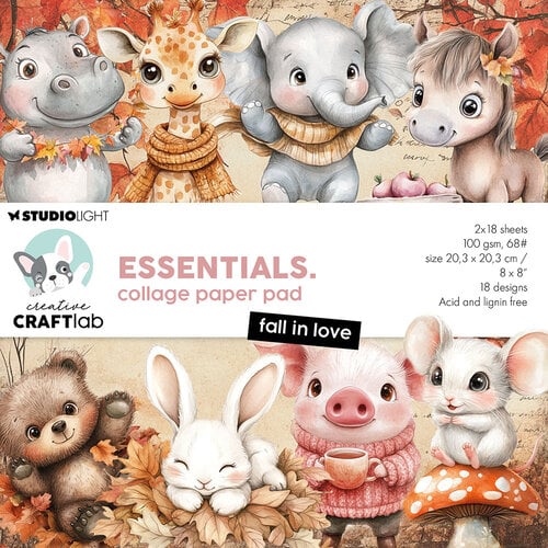 Creative Craftlab By Studio Light - Paper Pad - Fall In Love