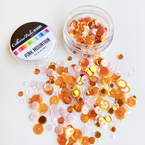 Catherine Pooler Designs - Flavors of Fall Collection - Sequin Mix - Pink Mountain
