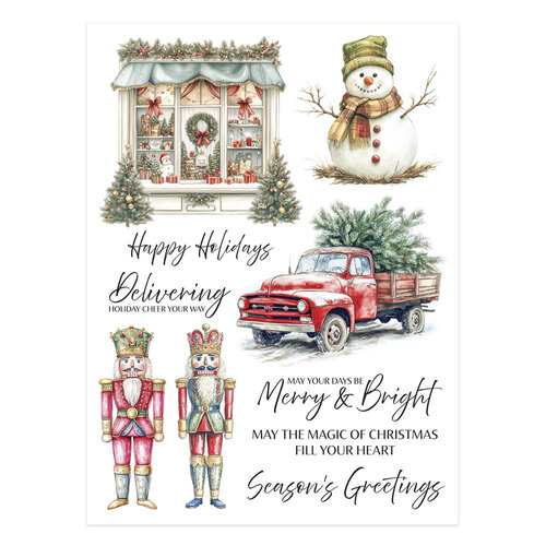 Spellbinders - Simply Made Collection - Rub-On Transfers - Joyful Wishes