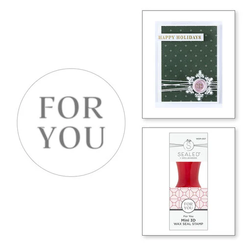 Spellbinders - Holiday Magic Collection - Mini 3D Wax Seal - For You