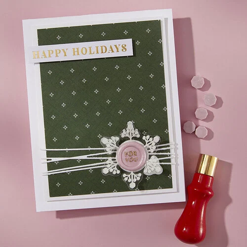 Spellbinders - Holiday Magic Collection - Mini 3D Wax Seal - For You 5 Spellbinders - Holiday Magic Collection - Mini 3D Wax Seal - For You