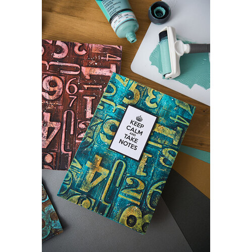 Sizzix - Tim Holtz - 3-D Texture Fades Embossing Folder - Vault Numbered - A5 4 Sizzix - Tim Holtz - 3-D Texture Fades Embossing Folder - Vault Numbered - A5