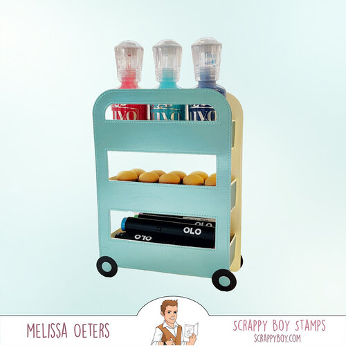 Scrappy Boy Stamps - Dies - 3D Craft Cart 9 Scrappy Boy Stamps - Dies - 3D Craft Cart