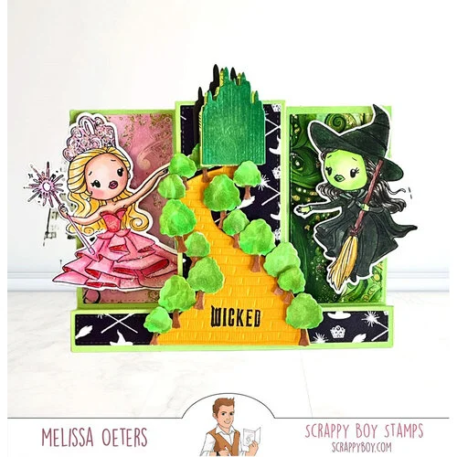 Scrappy Boy Stamps - Dies - A2 Trio Fold Card 11 Scrappy Boy Stamps - Dies - A2 Trio Fold Card