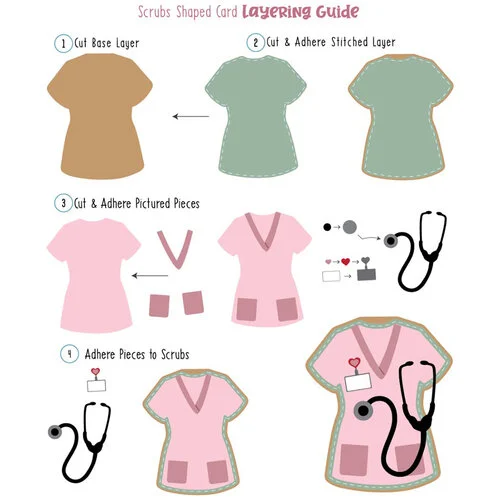 Scrappy Boy Stamps - Dies - Scrubs Shaped Card 3 Scrappy Boy Stamps - Dies - Scrubs Shaped Card