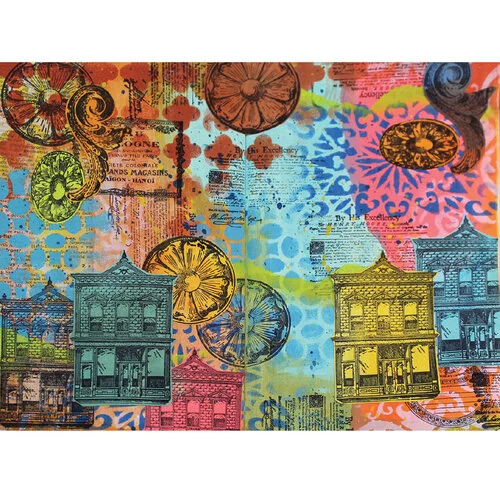 Sizzix - Studio - Mark Montano - Clear Stamps and Stencils Set - Build It 2 Sizzix - Studio - Mark Montano - Clear Stamps and Stencils Set - Build It