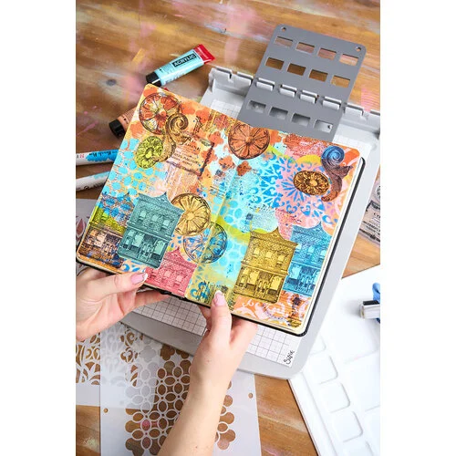 Sizzix - Studio - Mark Montano - Clear Stamps and Stencils Set - Build It 9 Sizzix - Studio - Mark Montano - Clear Stamps and Stencils Set - Build It