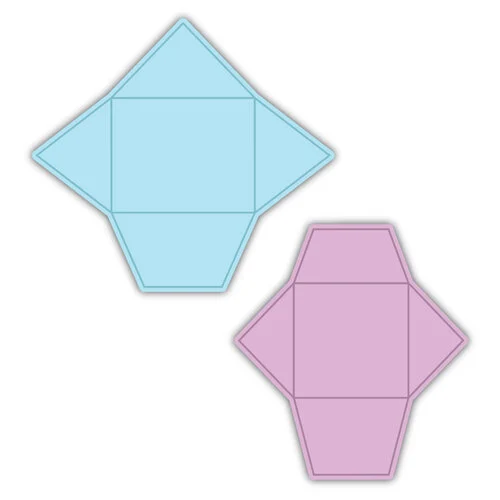 Scrapbook.com - Decorative Die Set - Little Envelopes - Classic - Set of 2