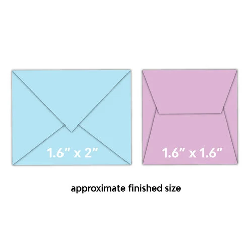 Scrapbook.com - Decorative Die Set - Little Envelopes - Classic - Set of 2