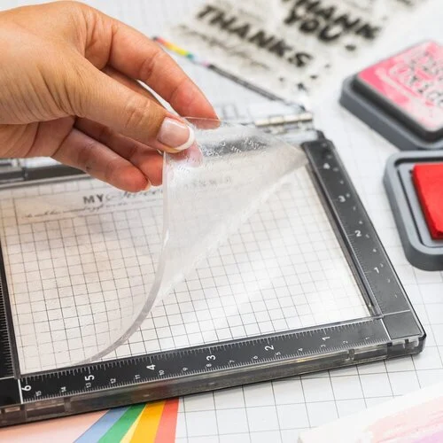 Scrapbook.com - GripMate - Mini - 4.75 x 6 - Clear Photopolymer Sticky Mat