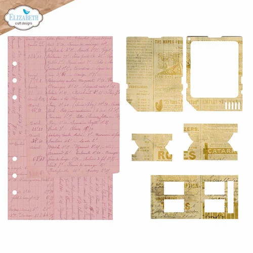 Elizabeth Craft Designs - Botanical Blend Collection - Dies - Page with Large Tab 2