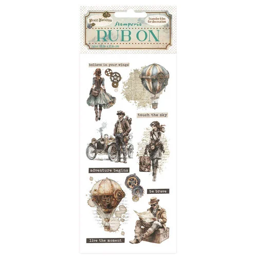 Stamperia - Voyage Fantastique Collection - Rub-On Transfers - Explorers 1 Stamperia - Voyage Fantastique Collection - Rub-On Transfers - Explorers