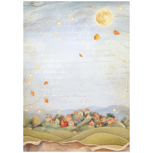 Stamperia - Whispering Woods Collection - A4 Rice Paper - Hills 1 Stamperia - Whispering Woods Collection - A4 Rice Paper - Hills