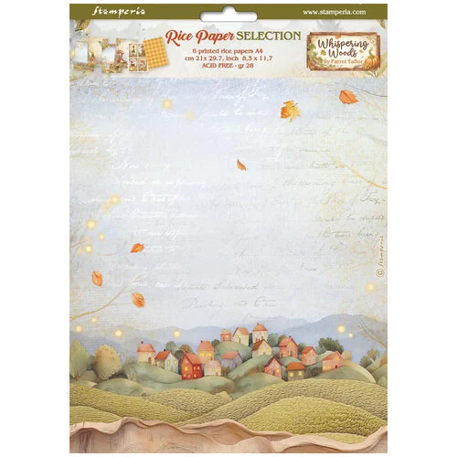 Stamperia - Whispering Woods Collection - A4 Rice Paper - 6 Pack 1 Stamperia - Whispering Woods Collection - A4 Rice Paper - 6 Pack